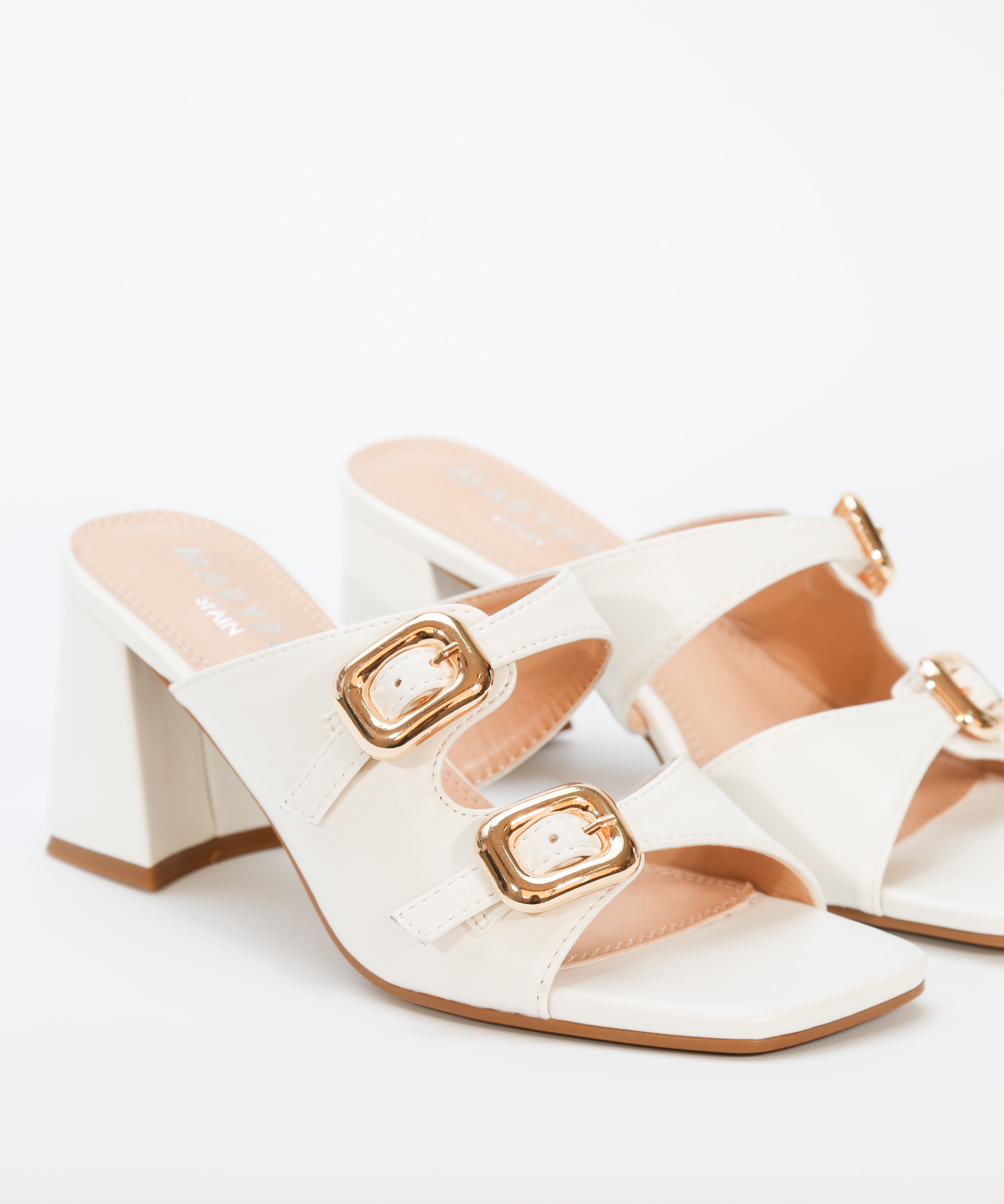 Sandalia tac&oacute;n doble hebilla image number null